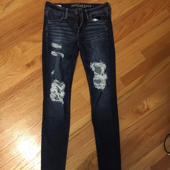 American Eagle Distressed Jegging - Picture 1 of 2